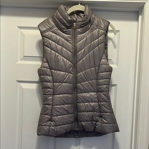 NWOT Fila Women's Quilted Puffer Vest - silver size S